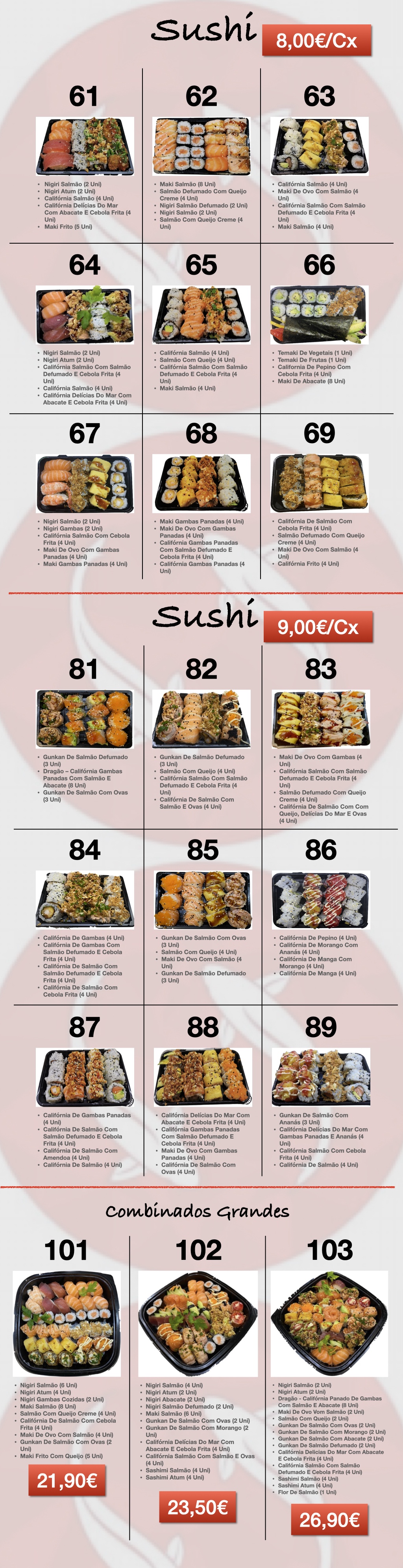sushi combinados